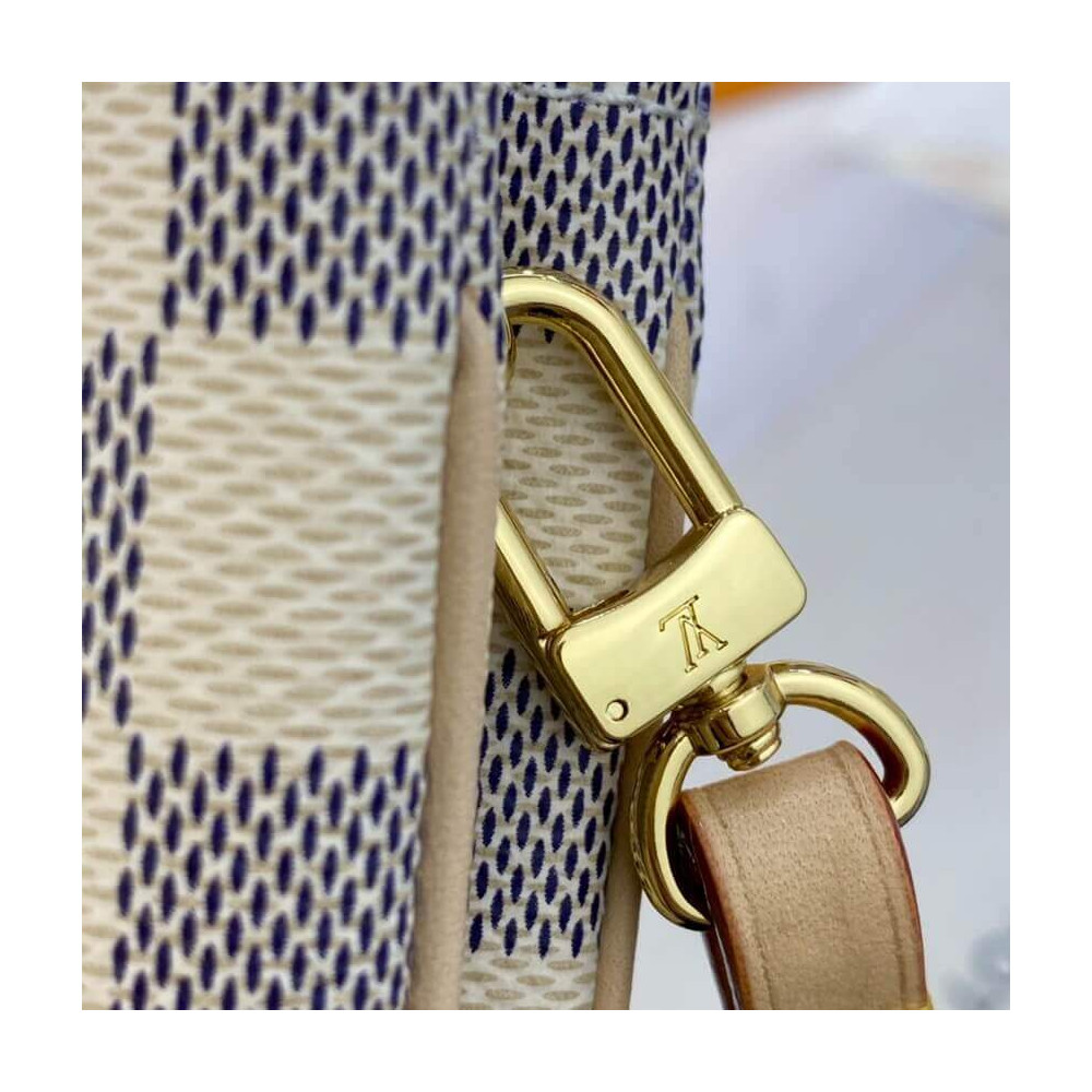 Louis Vuitton Damier Azur Double Zip Pochette N60460