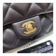 Chanel Small Pearl Logo Strap Flap Bag AS1436 Black