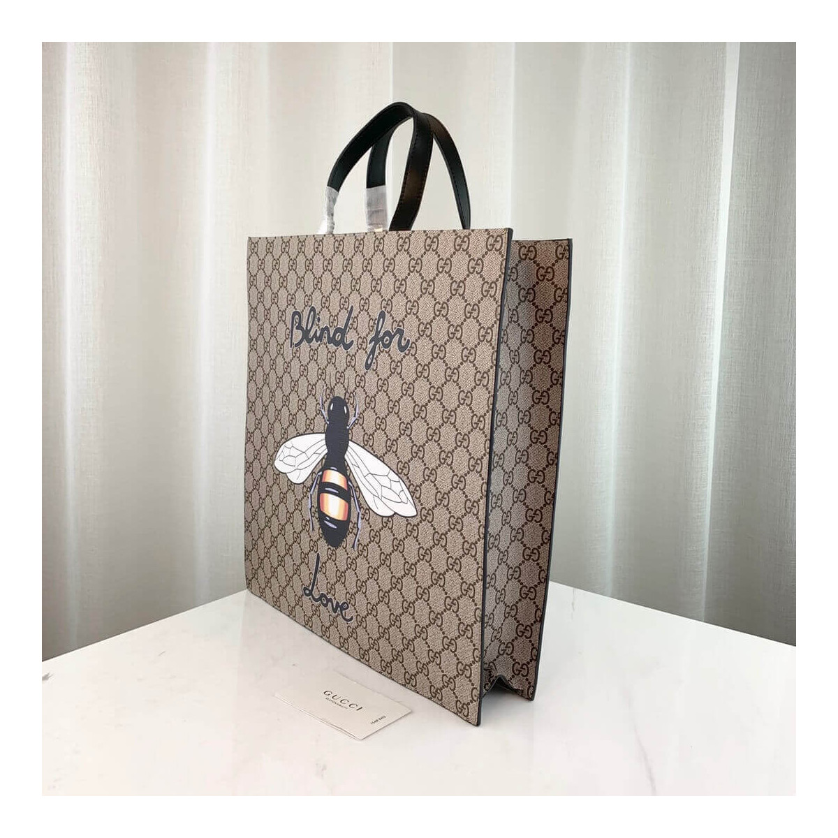 Gucci Bee Print GG Supreme Tote 450850