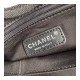 Chanel Deauville Tote 38cm Canvas Bag A66941 Light Grey/Black