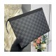 Louis Vuitton Damier Graphite Pochette Voyage MM N41696