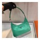 Prada Nylon And Crocodile Hobo Shoulder Bag 1BC204