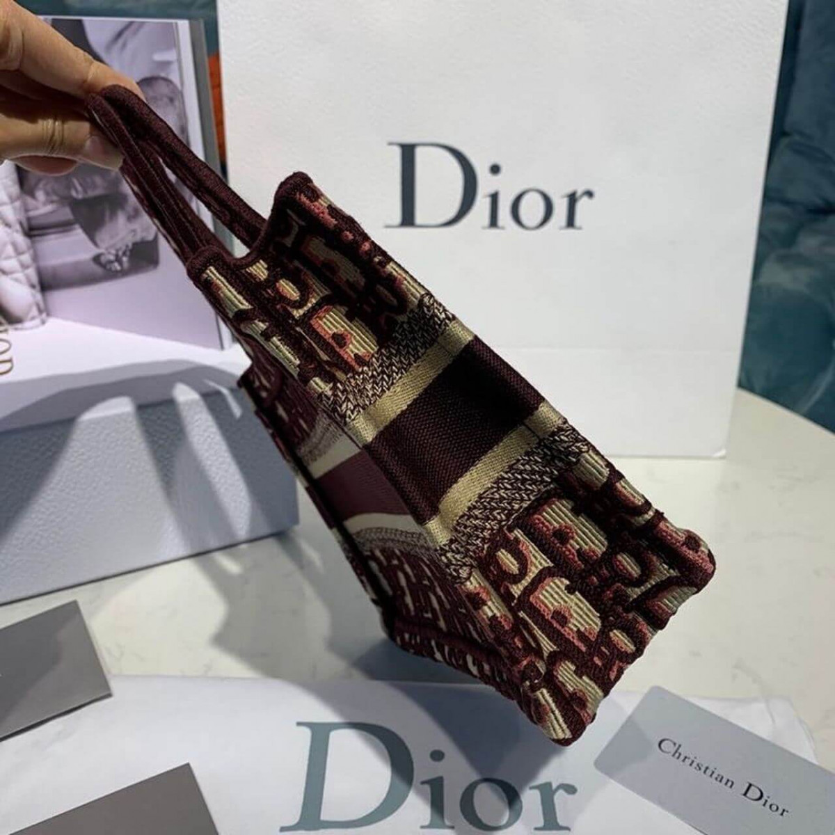 Christian Dior Oblique Mini Book Tote M1271