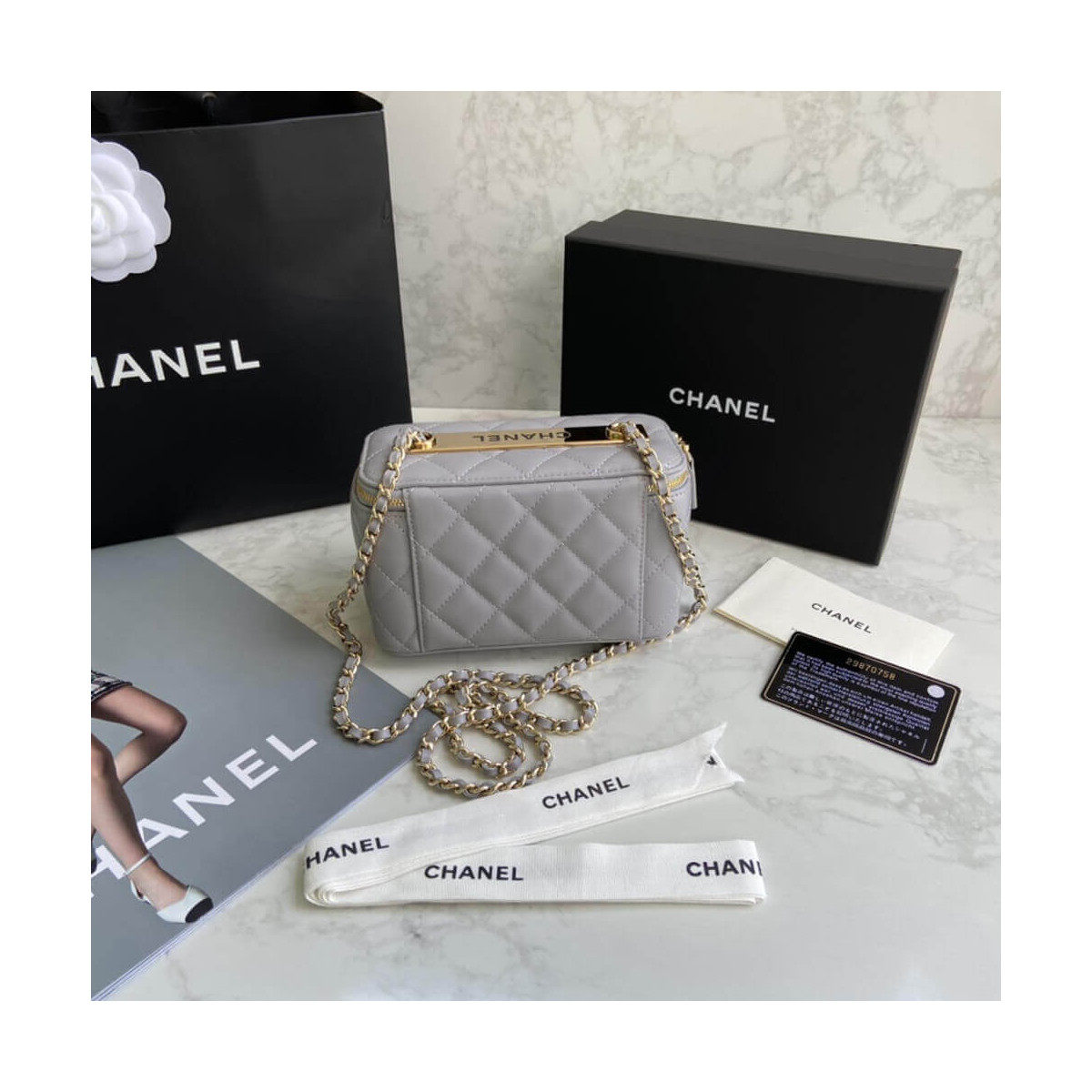 Chanel Mini Vanity Case With Chain AP1472