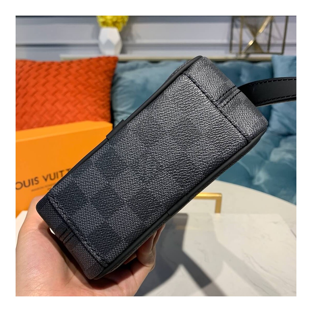 Louis Vuitton Damier Graphite Canvas Danube Slim PM N40239