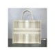 Dior Book Tote Beige Stripes Embroidery M1286