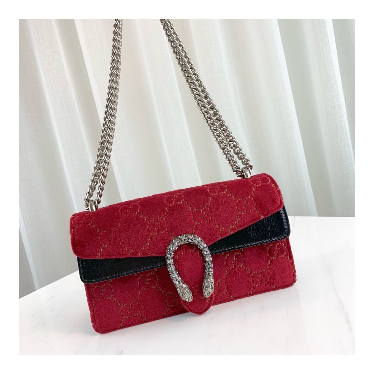 Gucci Dionysus GG Velvet Small Shoulder Bag 499623