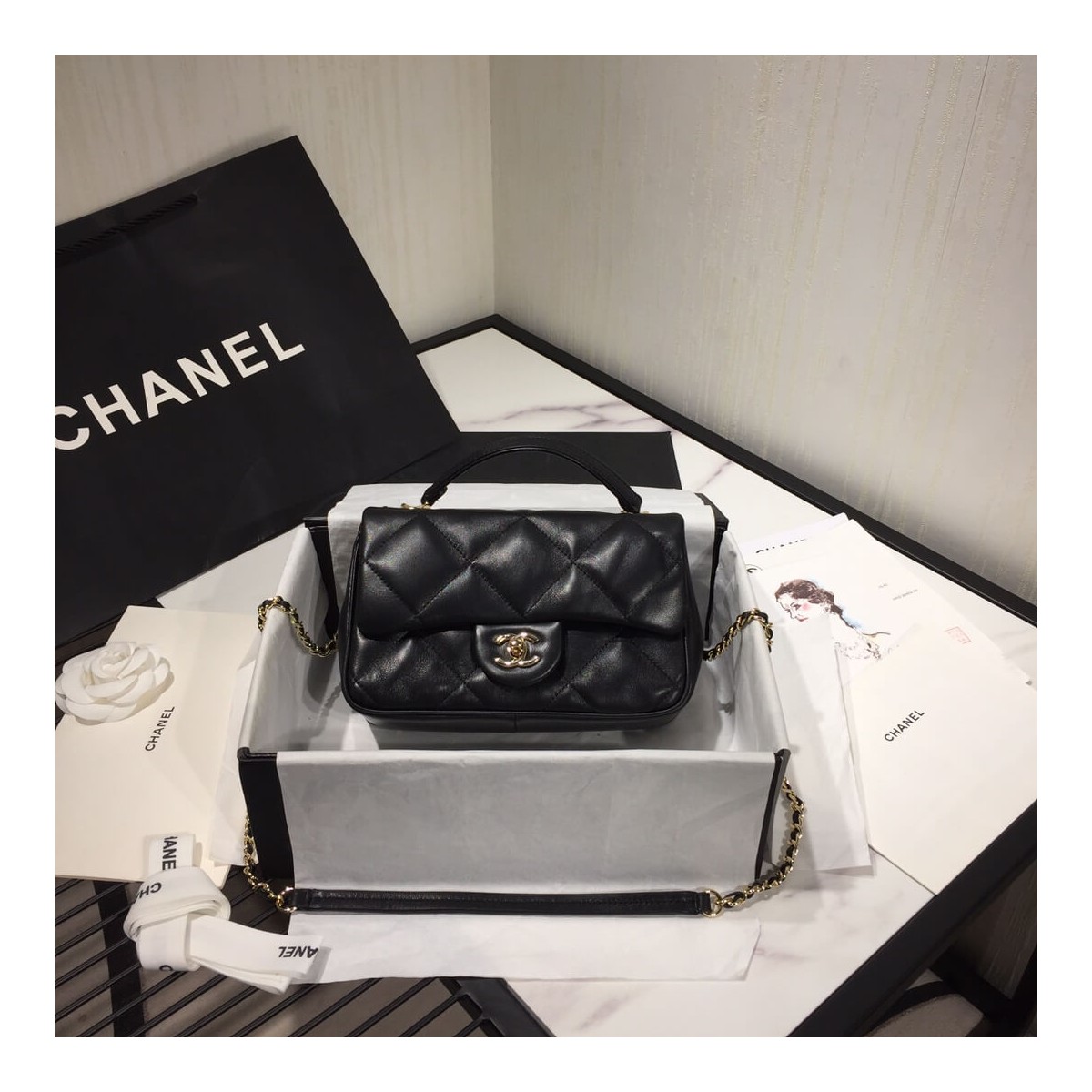 Chanel Small Flap Bag With Handle AS1114