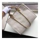 Chanel Deauville Tote 38cm Canvas Bag A66941 Cream / Beige