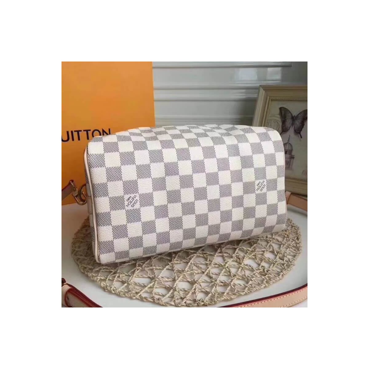 Louis Vuitton Damier Azur Canvas Speedy Bandouliere 25 N41374