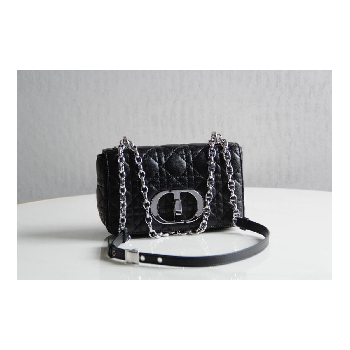 Dior Large Caro Bag in Supple Cannage Calfskin M9243