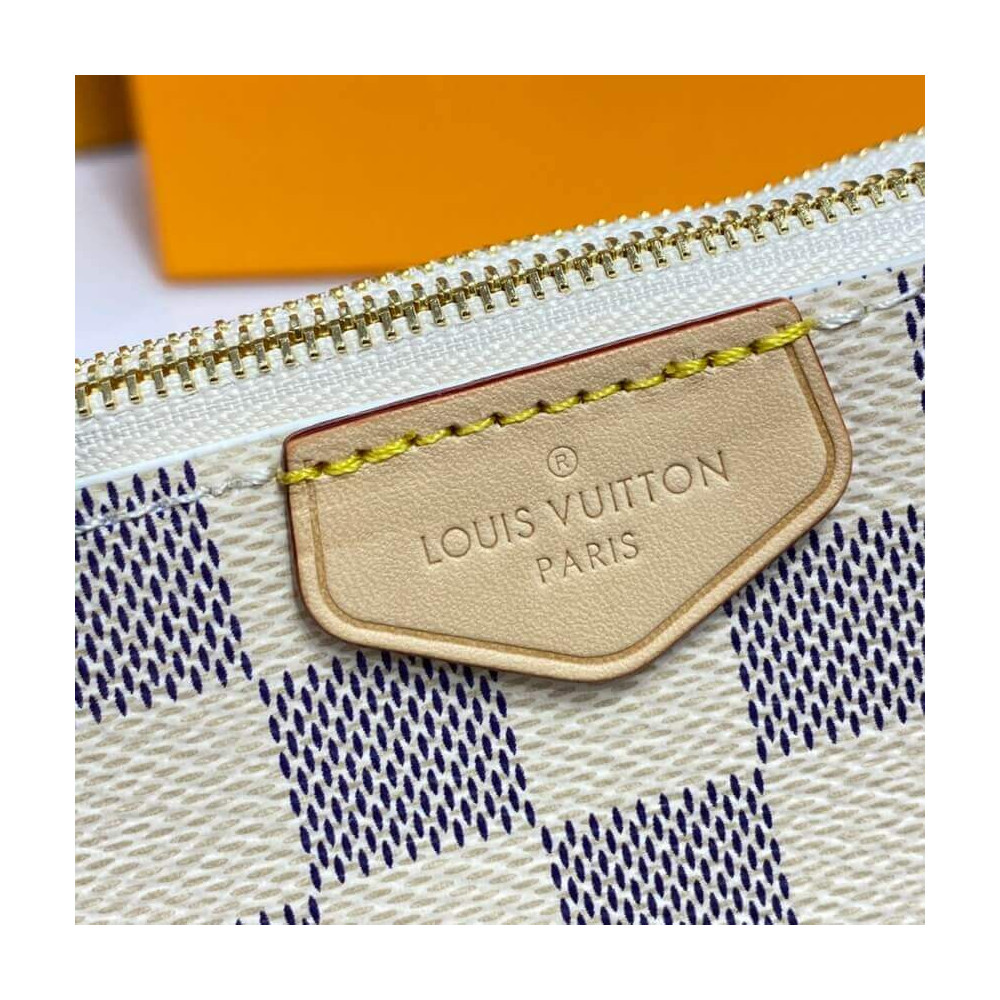 Louis Vuitton Damier Azur Double Zip Pochette N60460