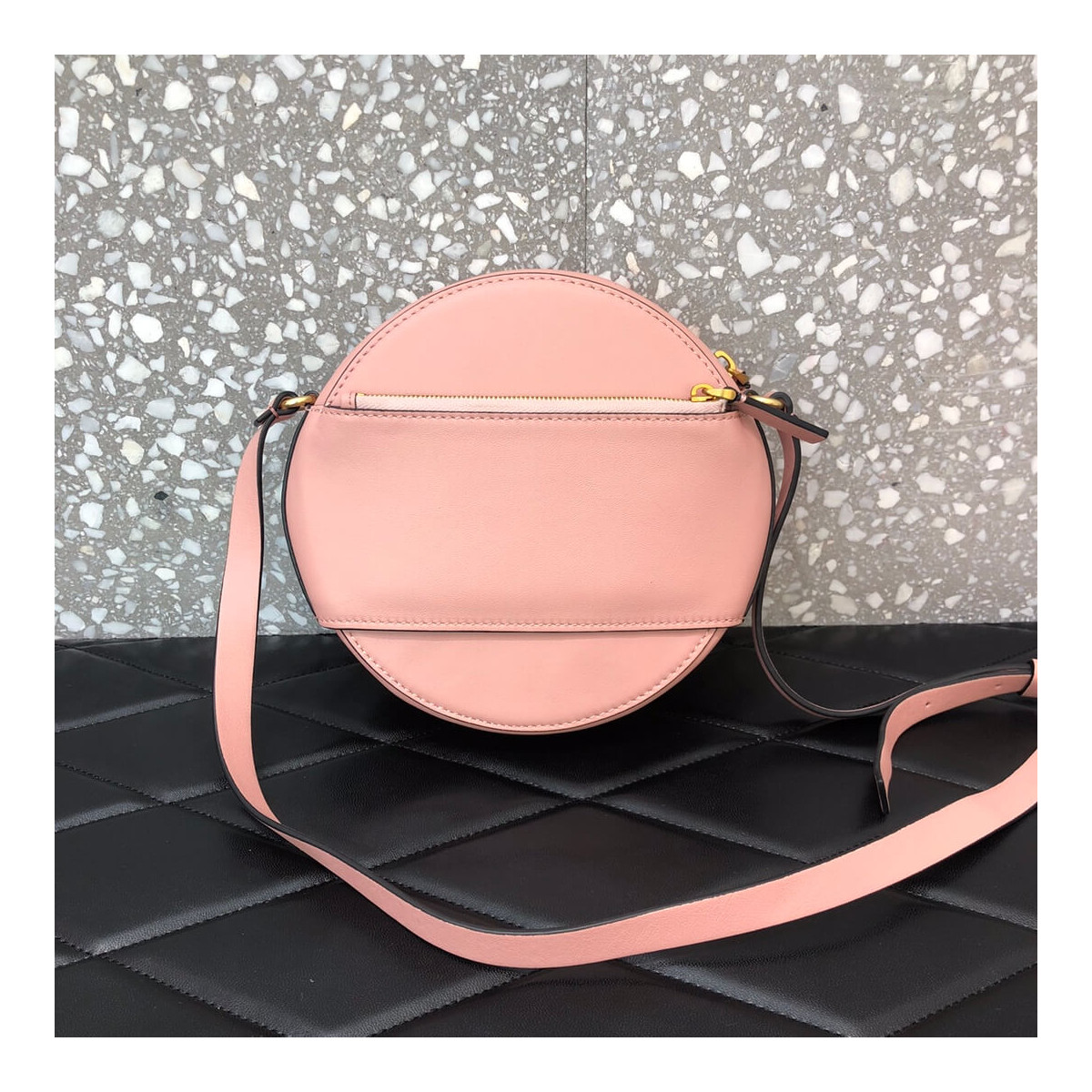 Valentino &#039;VLOGO&#039; Leather Round Crossbody Bag A0088