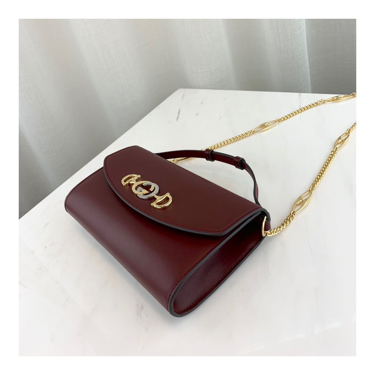 Gucci Zumi Smooth Leather Small Shoulder Bag 572375