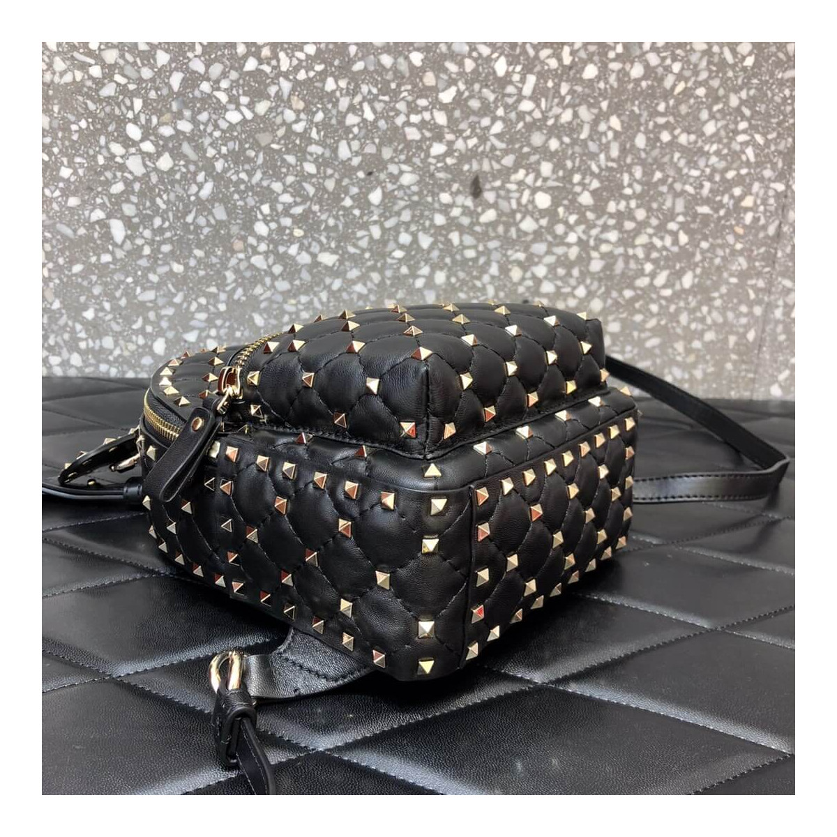 Valentino Garavani Rockstud Spike Mini Backpack 0630J