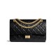 Chanel 2.55 Aged Calfskin Leather Flap Bag A37586