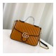 Gucci GG Marmont Small Top Handle Bag 498110 Cognac