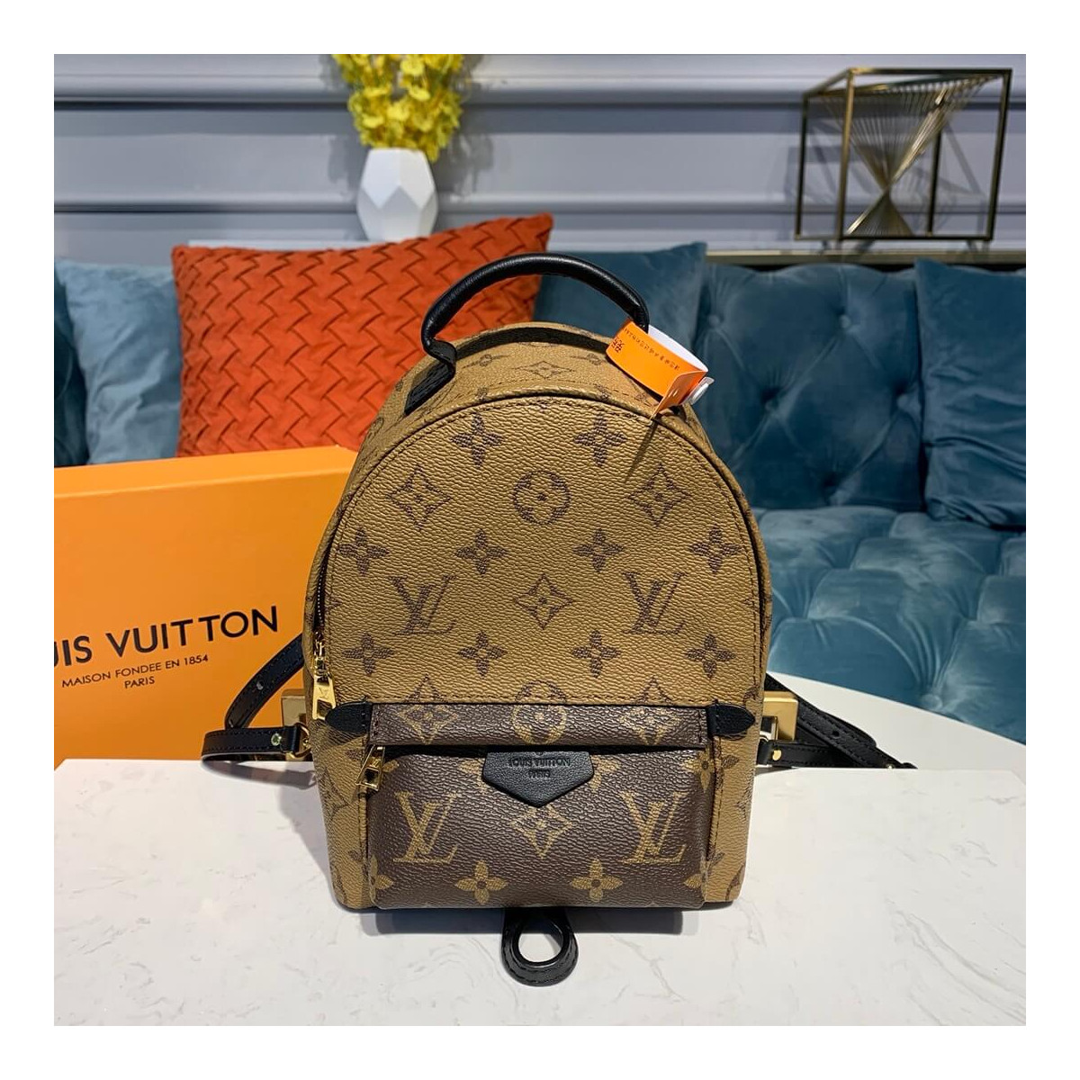 Louis Vuitton Monogram Canvas Palm Springs Backpack Mini M42411