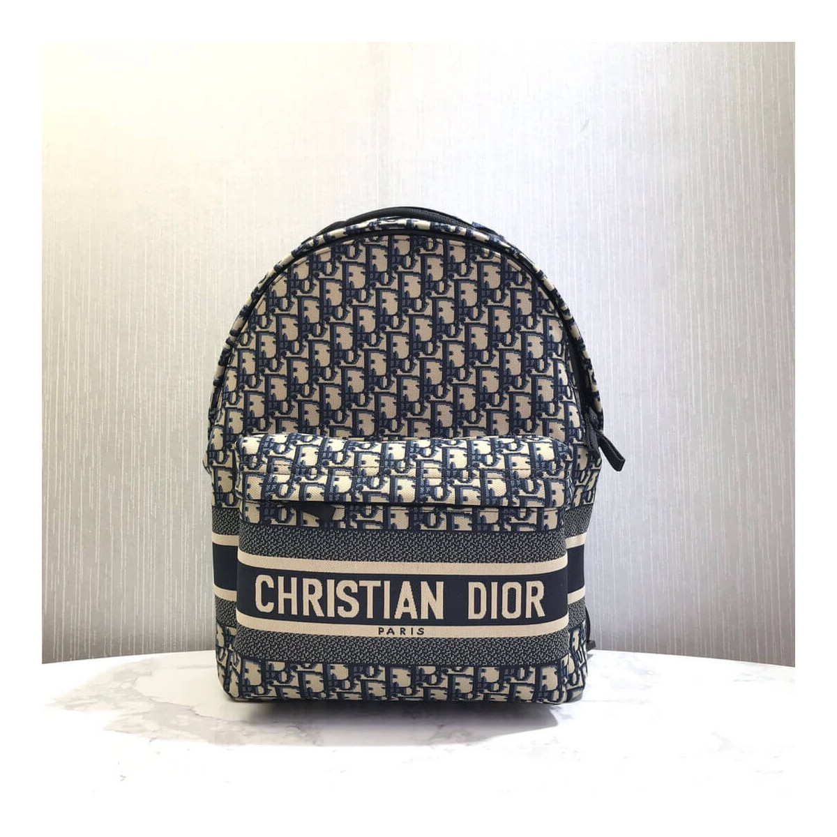 Christian Dior Oblique Jacquard Diortravel Backpack M6104