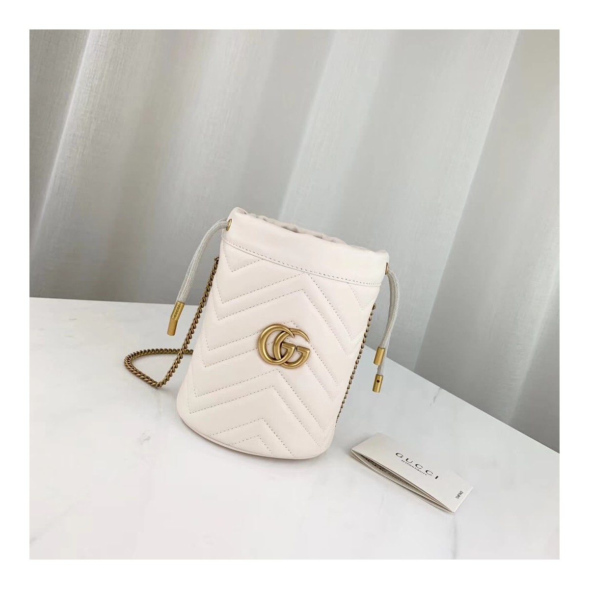 Gucci GG Marmont Matelassé Mini Bucket Bag 575163