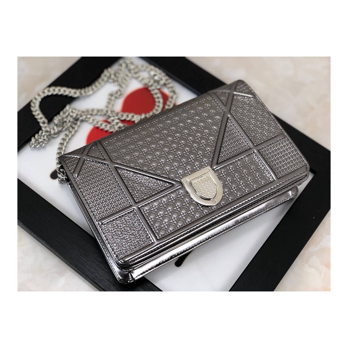 Dior Diorama Wallet on Chain Pochette Bag