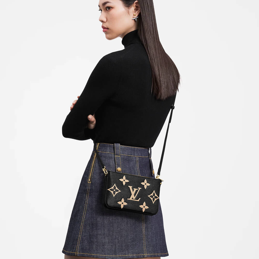 Louis Vuitton Bicolor Double Zip Pochette M80787