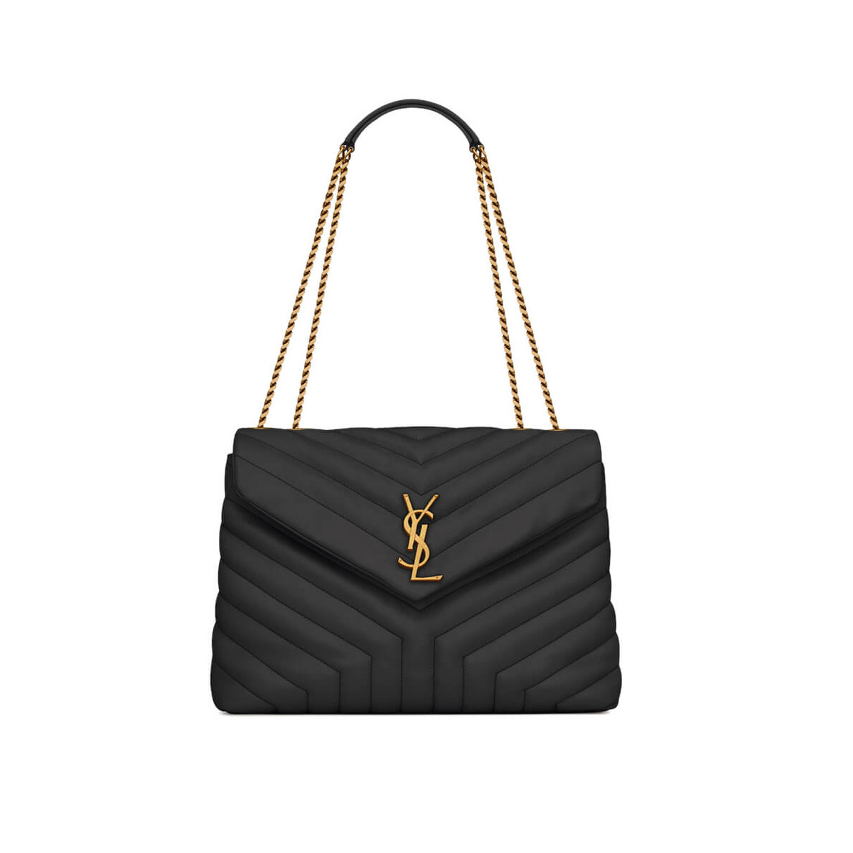 Saint Laurent Loulou Medium In Matelassé “Y” Leather 459749