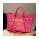 Chanel 21S Deauville Peachblow Yellow Large Shopping Bag A66941