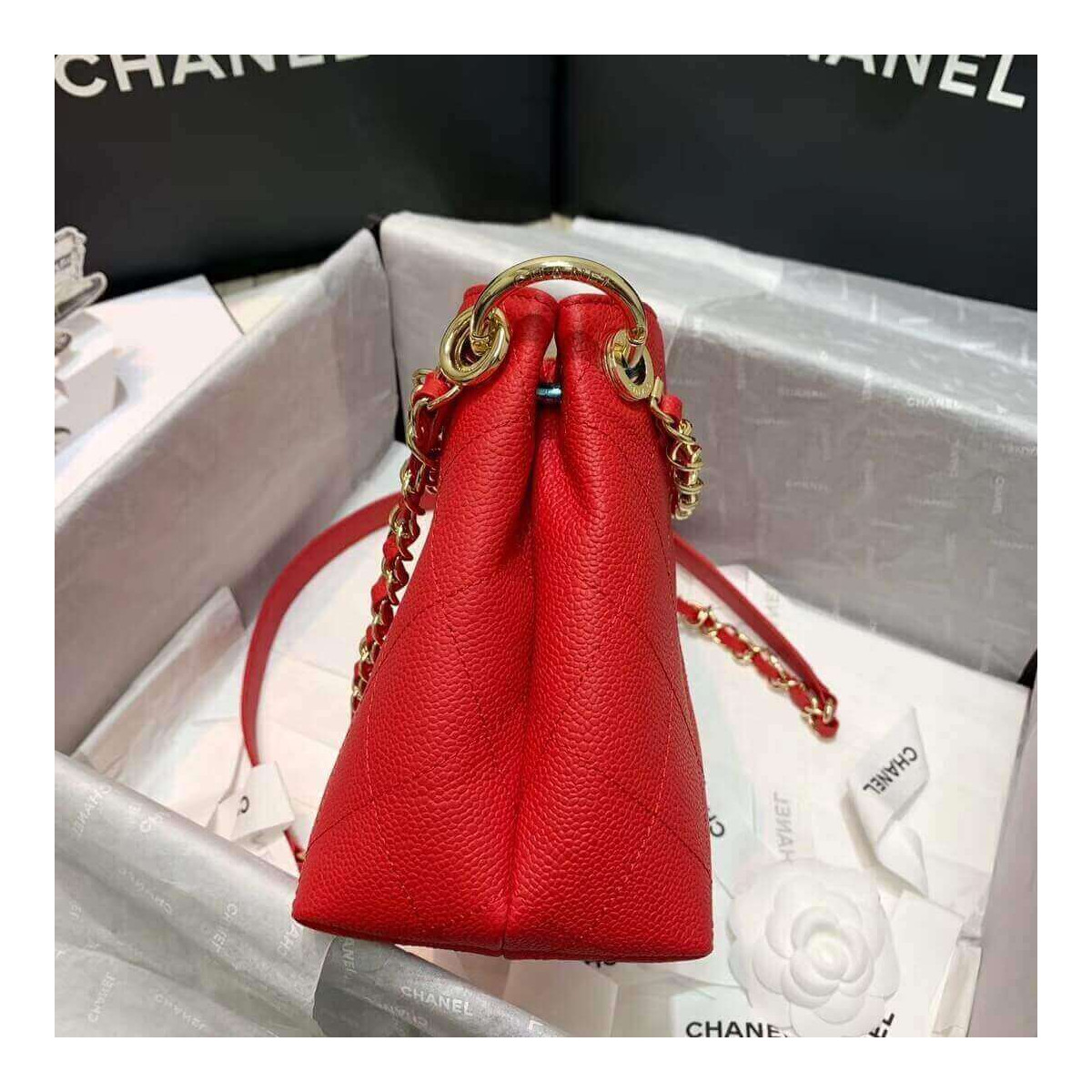 Chanel Grained Calfskin Small Hobo Bag AS1461