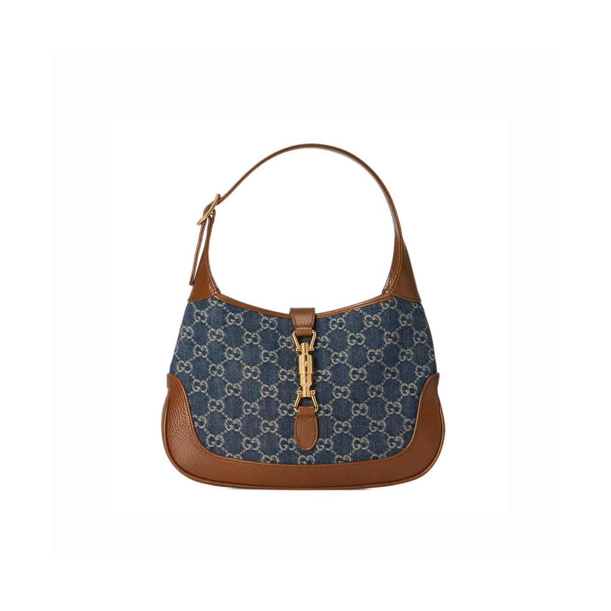 Gucci Denim Jackie 1961 Small Shoulder Bag 636706