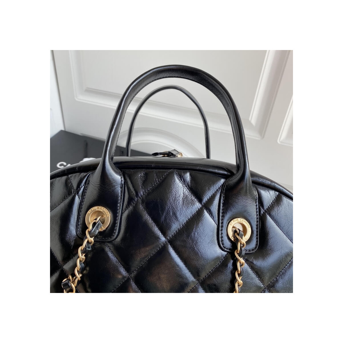 Chanel Calfskin Bowling Bag AS2223