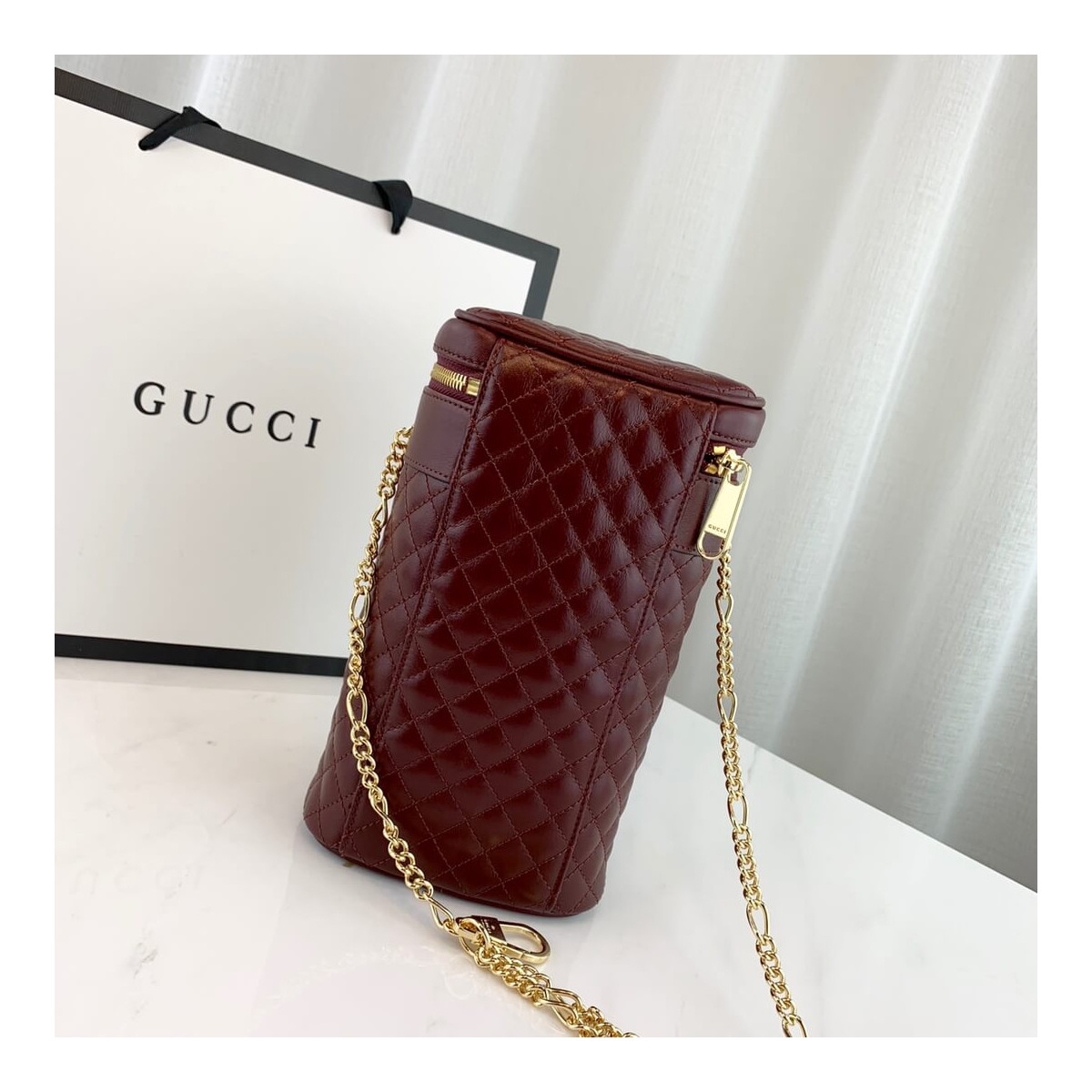 Gucci Quilted Leather Belt Bag 572298