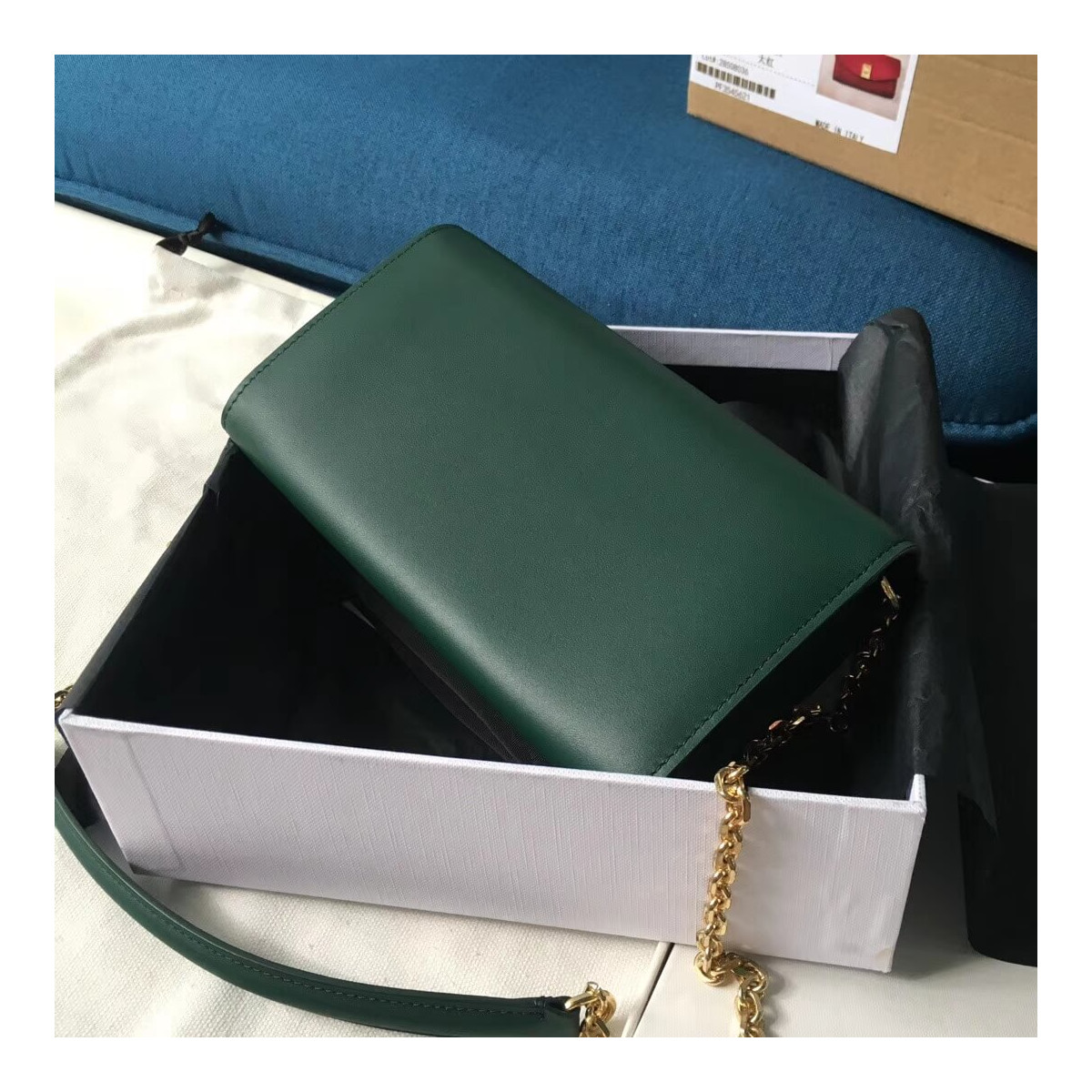 Celine C Wallet On Chain In Smooth Calfskin 10B903