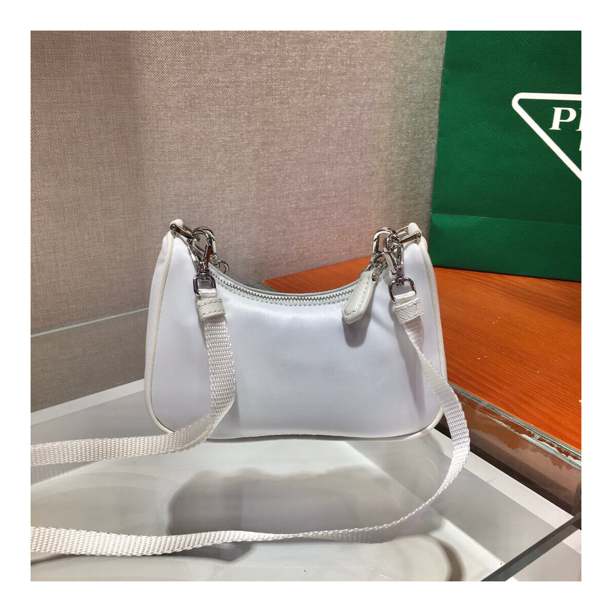 Prada Mini Nylon Hobo Bag 15cm 1BC204