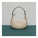 Celine Ava Bag In Triomphe Canvas 193952 White