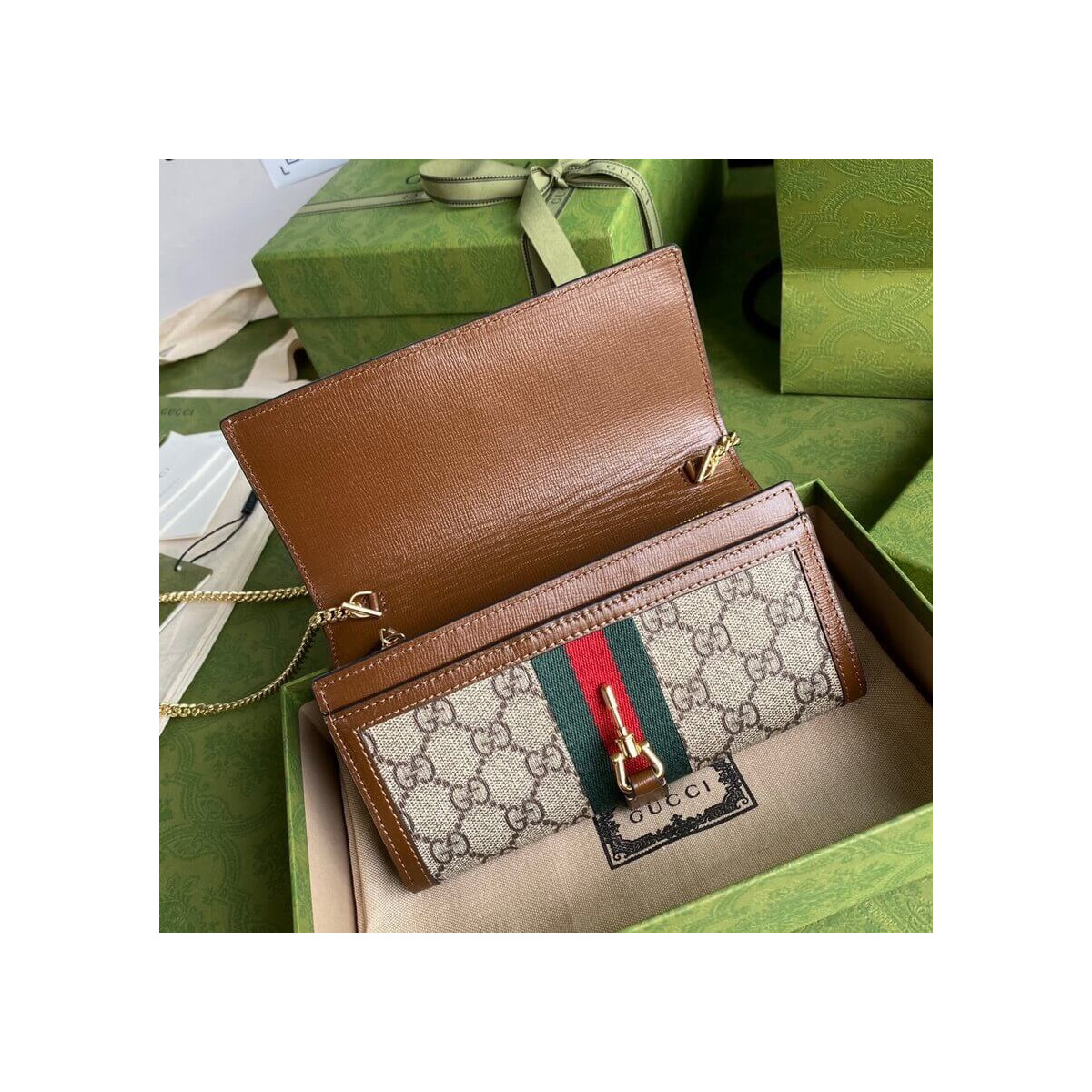 Gucci Jackie 1961 Chain Wallet 652681