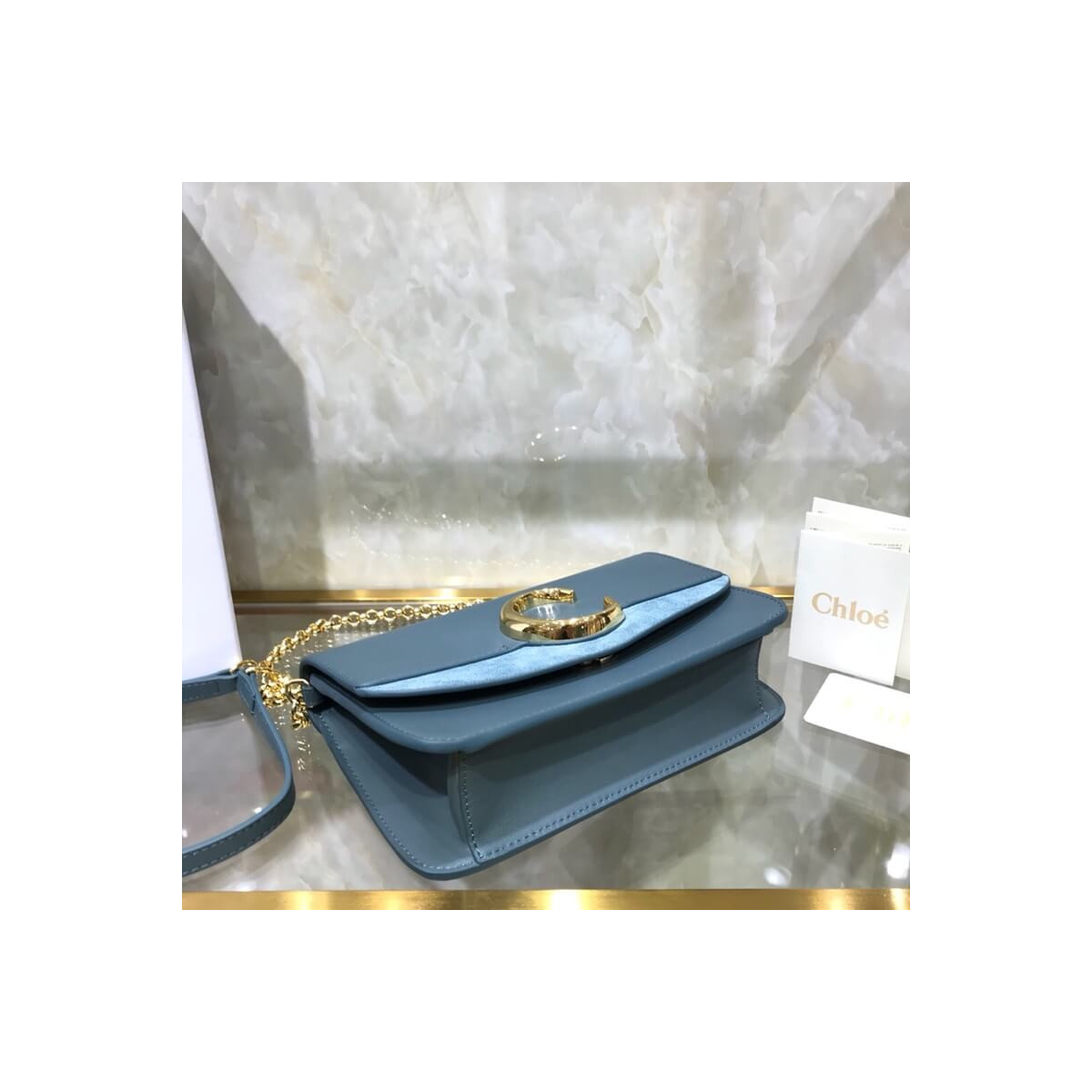 Chloe C Clutch With Chain S1159