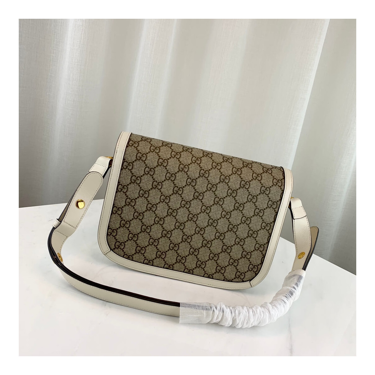 Gucci 1955 Horsebit GG Supreme Shoulder Bag 602204