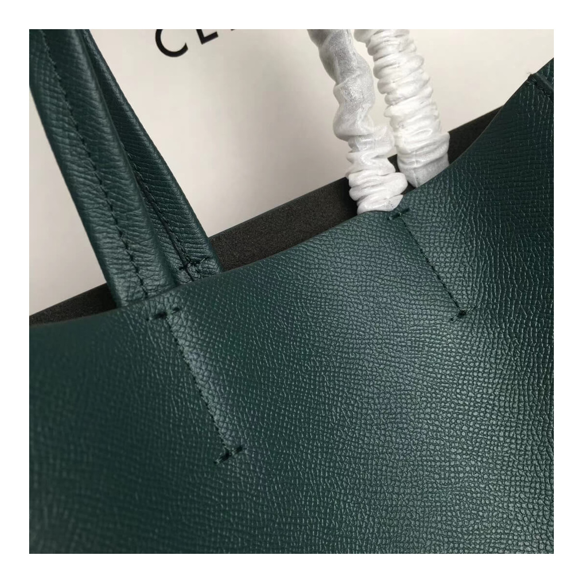 Celine Small Cabas In Grained Calfskin 189813 Green/Blue