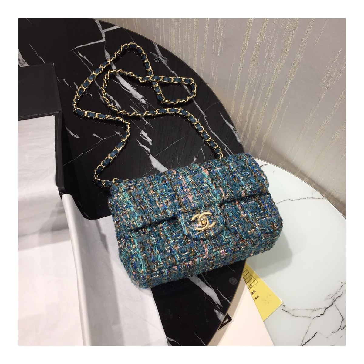 Chanel Tweed Mini Flap Bag A69900