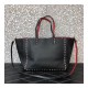 Valentino Garavani Medium Double Rockstud Reversible Tote Bag 0067J Black/Red