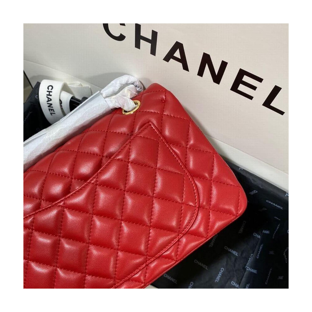 Chanel Small Classic Double Flap Bag A01113 in Lambskin