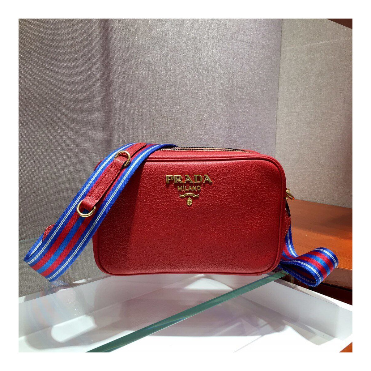 Prada Leather Shoulder Bag 1BH082