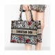 Dior Small Book Tote Multicolor Mille Fleurs Embroidery M1296