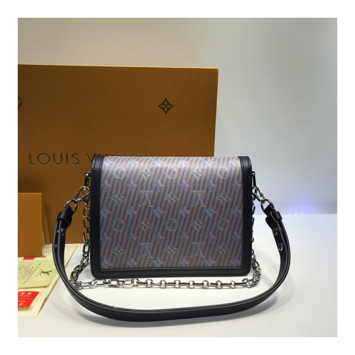 Louis Vuitton Printed Calf Leather Dauphine MM M55452