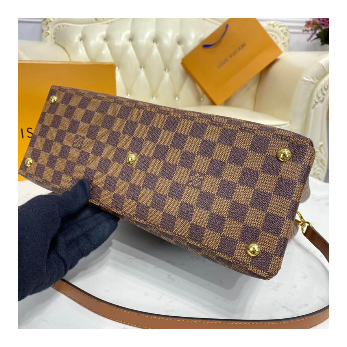 Louis Vuitton Damier Ebene Canvas LV Riverside N40052