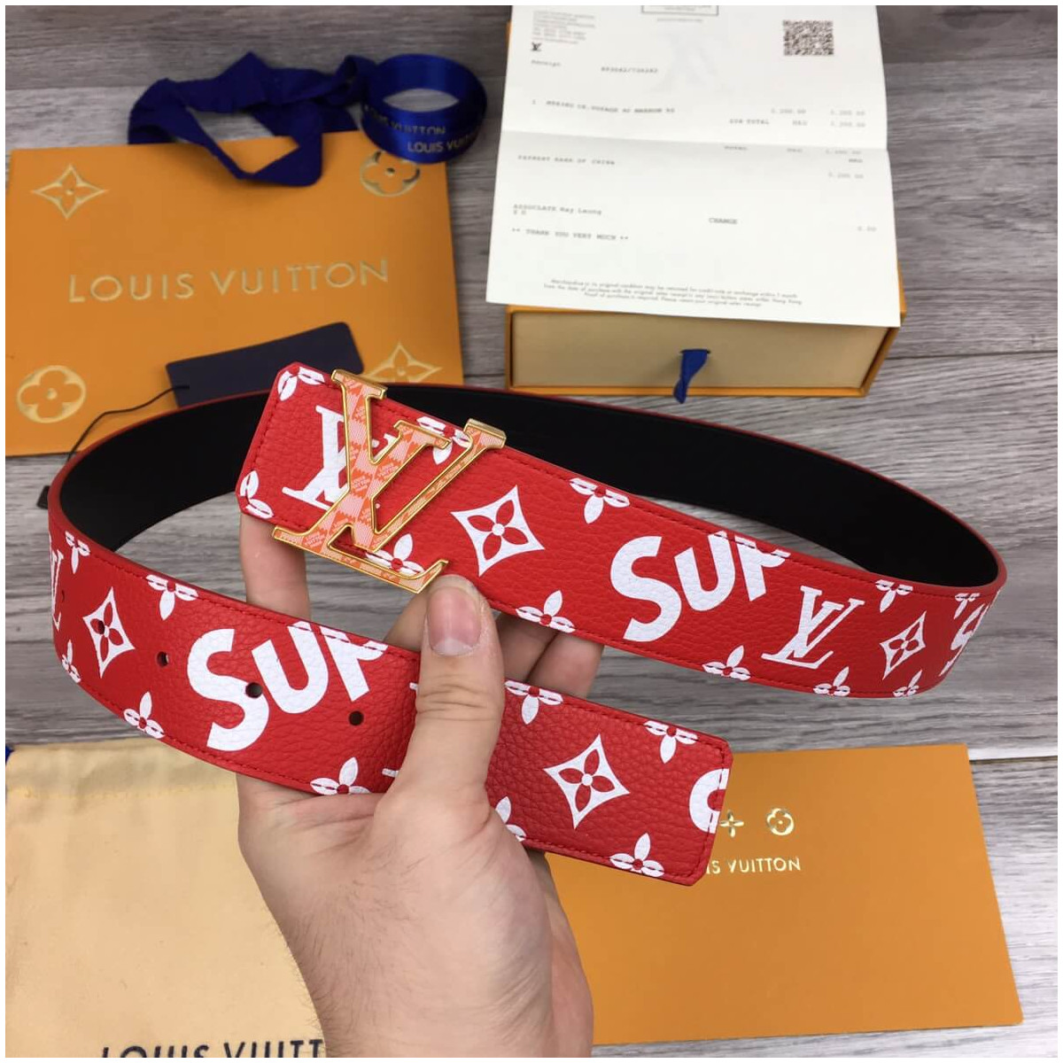 Louis Vuitton Supreme Initiales 40mm Belt MP015