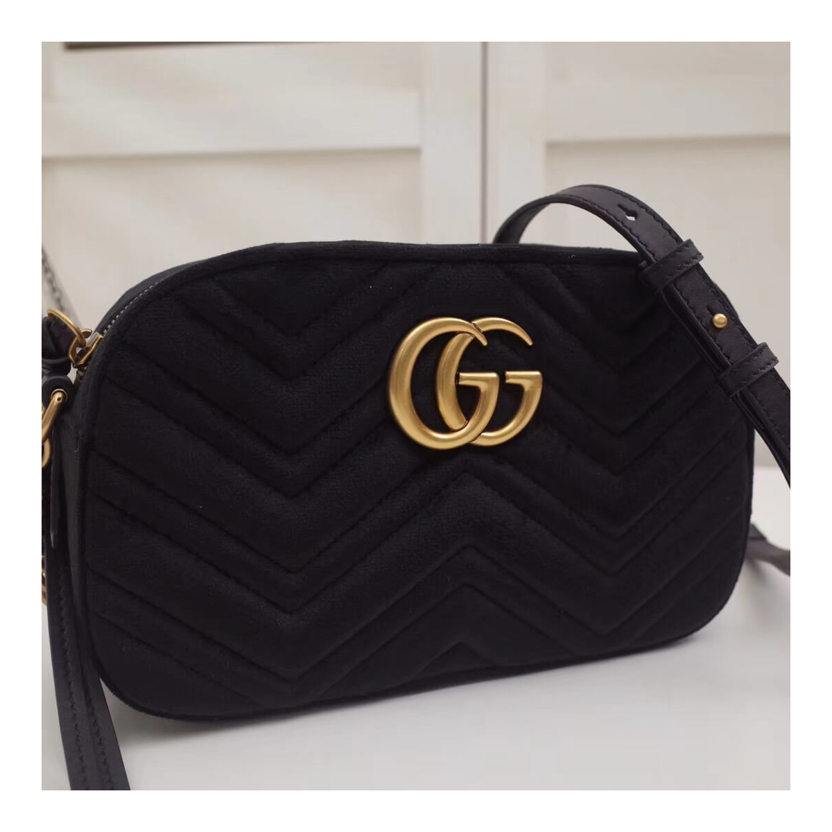 Gucci GG Marmont Velvet Small Shoulder Bag 447632