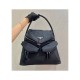 Prada Signaux Nylon and Leather Hobo Bag 1BC160