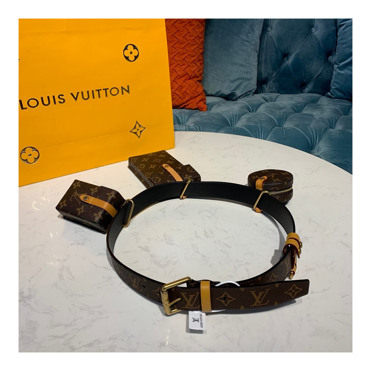 Louis Vuitton Monogram Daily Multi Pocket 30mm Belt M0236U